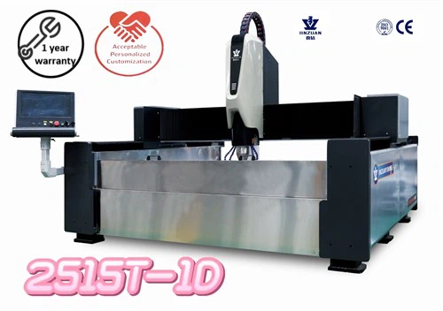 2515t -1 d granittgravering CNC -rutermaskin ved bruk av NC Studio Control System